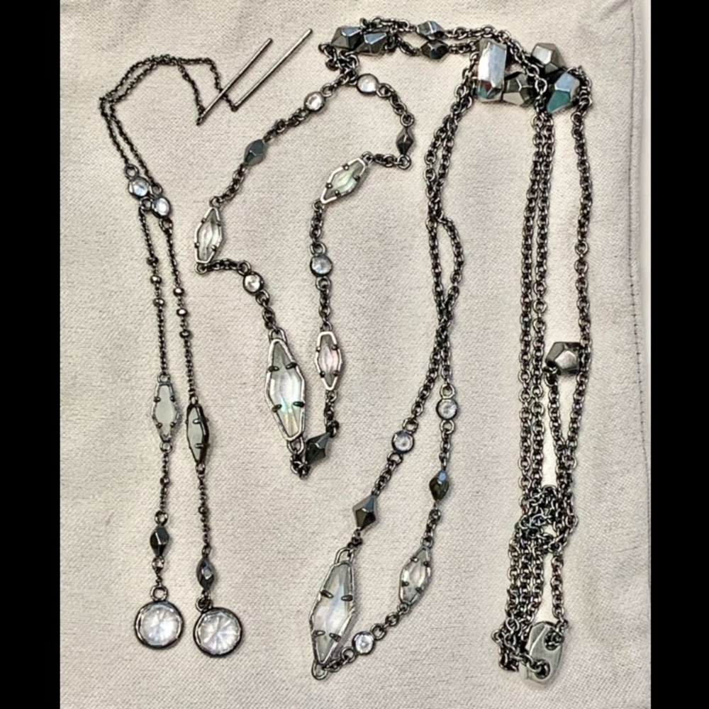 Kendra Scott 3 piece hematite set!